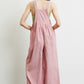 HEYSON Full Size Corduroy Sleeveless Wide-Leg Overall