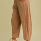 Umgee Elastic Waist Baggy Fit Pants with Pockets