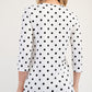 Celeste Full Size Polka Dot Round Neck Three-Quarter Sleeve T-Shirt