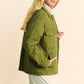 Davi & Dani Quilted Button Down Shacket with Chest Pockets