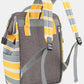 Himawari Striped Waterproof Nylon Backpack Bag with Side Pockets