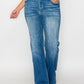 bytos Full Size Distressed High Rise Jeans with Pockets