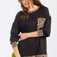 Celeste Full Size Leopard Round Neck Dropped Shoulder T-Shirt