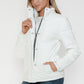 Snobbish Pocketed Zip Up Turtleneck Puffer Jacket