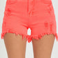 RISEN High Rise Distressed Denim Shorts