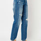 Judy Blue Full Size Distressed Slim Jeans