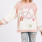 SAGE + FIG Peace & Star Patch Contrast Round Neck Sweatshirt