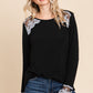 Super Lady Full Size Lace Detail Round Neck T-Shirt