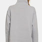 Zenana Turtleneck Half Snap Fleece Sweatshirt