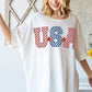 HOPELY USA Graphic Round Neck T-Shirt