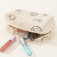 Zenana Smiley Face Corduroy Cosmetic Pouch