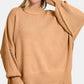 Zenana Side Sit Oversize Sweater