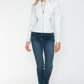 Snobbish PU Leather Zip Up Jacket with Pockets