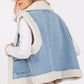 SAGE + FIG Pocketed Collared Neck Sherpa Vest