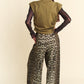 Davi & Dani Leopard Wide Leg Pants