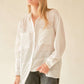Davi & Dani Crinkled Jacquard Button Down Shirt
