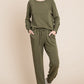 Super Lady Round Neck Raglan Sleeve Top and Pants Lounge Set