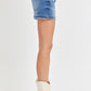 RISEN Low Rise Slit Denim Shorts