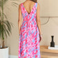 ADORA Abstract Floral V-Neck Maxi Dress