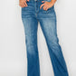 bytos Full Size Distressed High Rise Jeans with Pockets