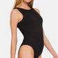 Zenana Ribbed Double Layered Bodysuit