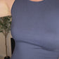 Navy blue mini dress