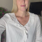Off white ruffle blouse
