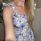 Pastel floral skater dress