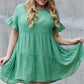 HEYSON Sweet As Can Be Full Size Textured Woven Babydoll Dress