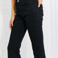 Clementine High-Rise Bootcut Pants in Black