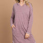 Casually Culture Code Full Size Hooded Long Sleeve Sweater Dress