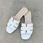 Weeboo Walk It Out Slide Sandals in Icy White