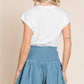 Life's A Highway Mineral Washed Smocked Shorts