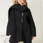 HEYSON Full Size Open Front Cardigan with Scarf Design
