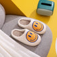 Yellow Melody Smiley Face Slippers