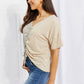 Better Together Cinched Color Block Top
