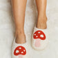 Melody Mushroom Print Plush Slide Slippers
