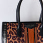 Wild David Jones Leopard Contrast Rivet Handbag