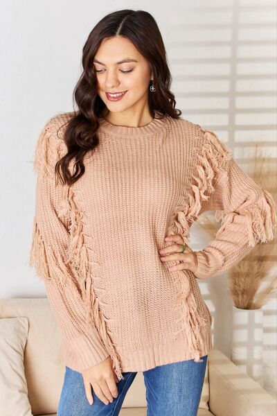 Together And The Why Tassel Detail Long Sleeve Sweater