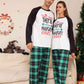 Full Size Graphic Top and Plaid Pants Set