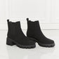 Work For It Matte Lug Sole Chelsea Boots in Black