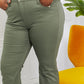 Clementine Full Size High-Rise Bootcut Jeans in Olive