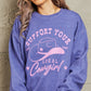 Sweet Claire "Support Your Local Cowgirl" Oversized Crewneck Sweatshirt