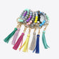 Multicolored Beaded Fringe Keychain