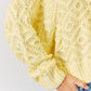 Sunshine HYFVE V-Neck Patterned Long Sleeve Sweater