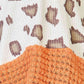 Double Take Leopard Waffle-Knit Long Sleeve Blouse