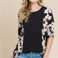Rodeo Love Ribbed Animal Contrast Tee