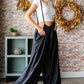 Past First Love Drawstring Back Spaghetti Strap Wide Leg Overall
