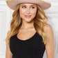 Justin Taylor Poolside Baby Straw Fedora Hat in Pale Blush