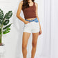 Desiree High Waisted Two-Tone Shorts